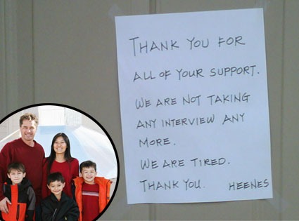 Heene Family, Thank you  note
