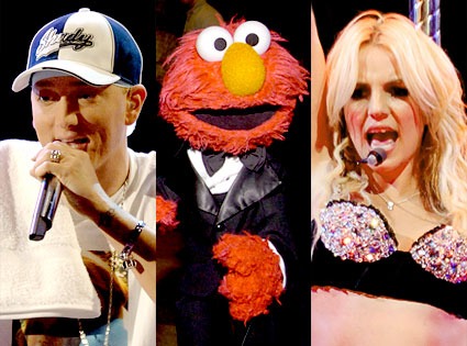 Eminem, Elmo, Britney Spears