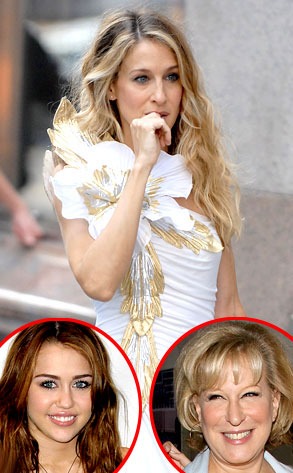 Sarah Jessica Parker, Sex and the City, Bette Midler, Miley Cyrus