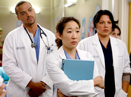Grey's Anatomy, Jesse Williams, Sandra Oh, Sara Ramirez