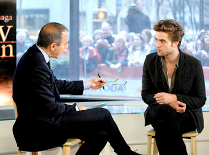 Matt Lauer, Robert Pattinson, Today Show