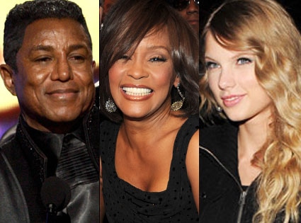 Jermain Jackson, Whitney Houston, Taylor Swift