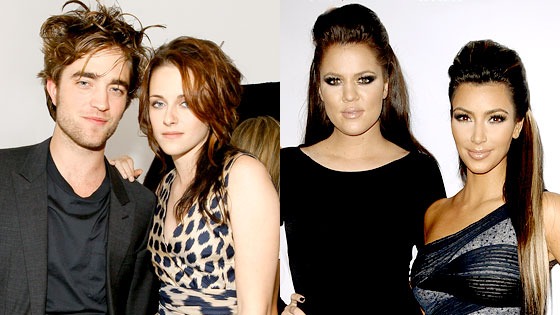 Robert Pattinson, Kristen Stewart, Khloe Kardashian Odom, Kim Kardashian