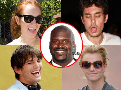 Lindsay Lohan, John Mayer, Ashton Kutcher, Britney Spears, Shaquille O'Neal