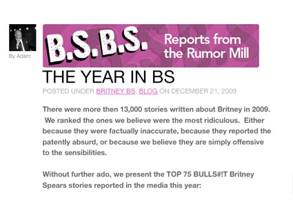 Britney Spears, BS Report 