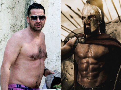 Gerard Butler Goes Shirtless, Shows Off Real Abs | E! News