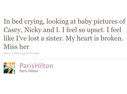 Paris Hilton, Twitter