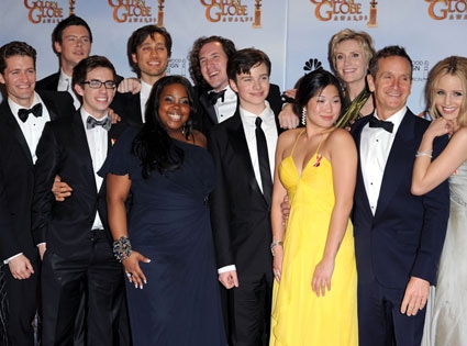 Matthew Morrison, Kevin McHale, Cory Monteith, Amber Riley, Ian Brennan, Chris Colfer, Jenna Ushkowitz, Jane Lynch, Dante Di Loreto, Dianna Agron,Ryan Murphy,  Lea Michele