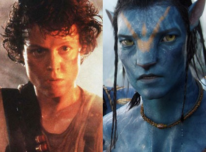 Sigourney Weaver, Alien, Sam Worthington, Avatar