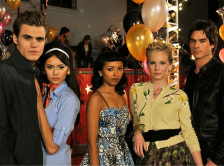 Paul Wesley, Nina Dobrev, Katerina Graham, Candice Accola, Ian Somerhalder, Vampire Diaries