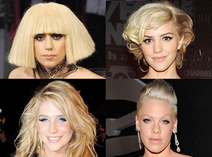 Lady Gaga, Katherine McPhee, Kesha, Pink