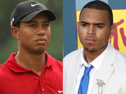 Tiger Woods, Chris Brown
