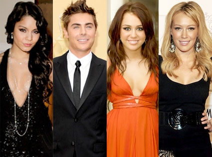 Vanessa Hudgens, Zac Efron, Miley Cyrus, Hilary Duff