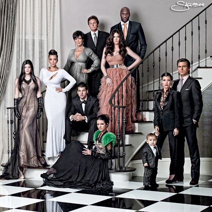 Kardashian Family Christmas Card 2010