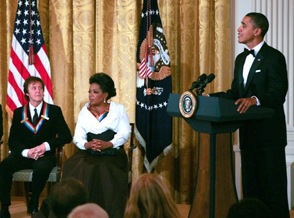 Paul McCartney, Oprah Winfrey, Barack Obama