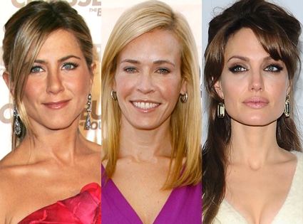 Jennifer Aniston, Chelsea Handler, Angelina Jolie