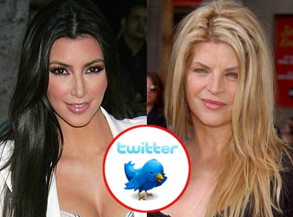 Kim Kardashian, Kirstie Alley, Twitter