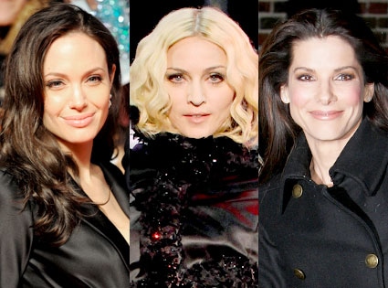 Angelina Jolie, Madonna, Sandra Bullock