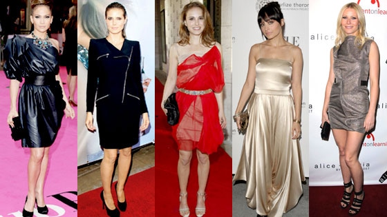 Jennifer Lopez, Heidi Klum, Natalie Portman, Nicole Richie, Gwyneth Paltrow