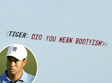 Tiger Woods, Plane Message
