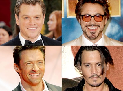 Matt Damon, Robert Downey Jr., Hugh Jackman, Johnny Depp