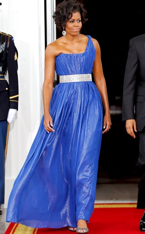 Royal Blue for Royalty from Michelle Obama's Best Looks | E! News