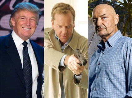 KIEFER SUTHERLAND, Terry O'Quinn, Donald Trump