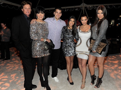 Bruce Jenner, Kris Jenner, Robert Kardashian, Kourtney Kardashian, Kim Kardashian, Khloe Kardashian