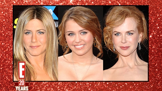 Jennifer Aniston, Nicole Kidman, Miley Cyrus 