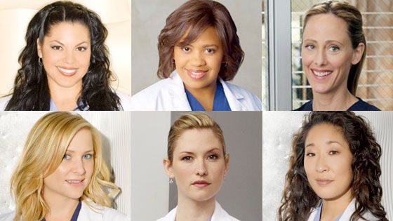 Grey's Anatomy, Sara Ramirez, Chandra Wilson, Kim Raver, Jessica Capshaw, Chyler Leigh, Sandra Oh