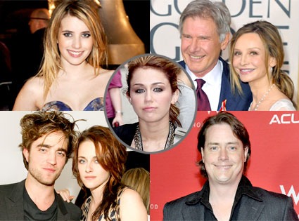 Emma Roberts, Harrison Ford, Calista Flockhart, Robert Pattinson, Kristen Stewart, Jeremy London, Miley Cyrus