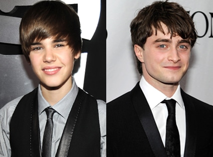 Daniel Radcliffe, Justin Bieber