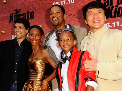 Ralph Macchio, Jada Pinkett-Smith, Will Smith, Jaden Smith & Jackie ...