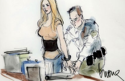 Lindsay Lohan, Court Sketch