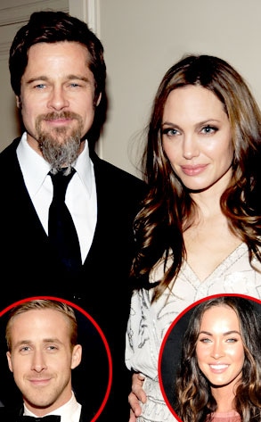 Angelina Jolie, Brad Pitt, Megan Fox, Ryan Gosling