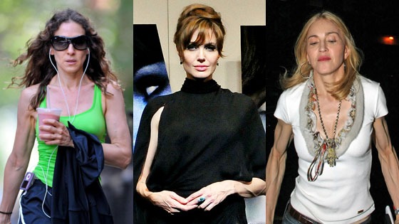 Sarah Jessica Parker, Angelina Jolie, Madonna