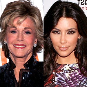 Kim Kardashian, Jane Fonda 