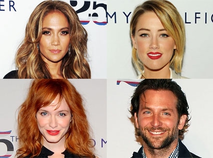 Bradley Cooper, Christina Hendricks, Amber Heard, Jennifer Lopez