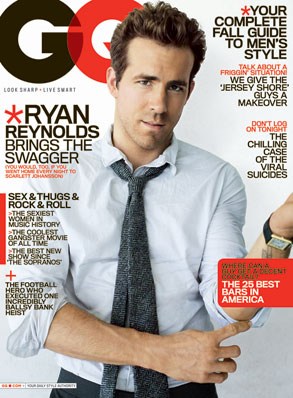 Ryan Reynolds, GQ Cover 