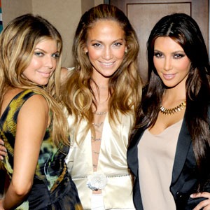 Fergie, Jennifer Lopez, Kim Kardashian