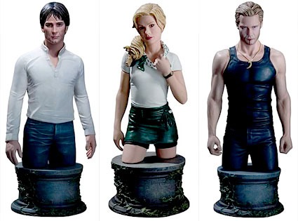 Stephen Moyer, Anna Paquin, Alexander Skarsgard, True Blood Figurines