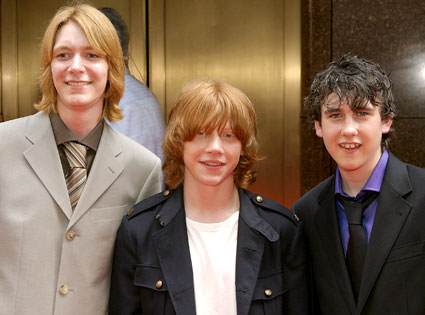 James Phelps, Rupert Grint & Matthew Lewis from Harry Potter: Red ...