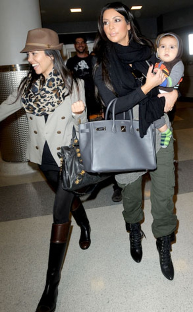 Kim Kardashian, Kourtney Kardashian, Mason