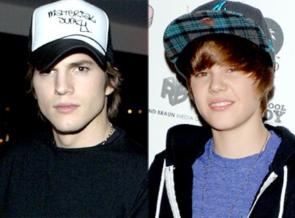 Ashton Kutcher, Justin Bieber