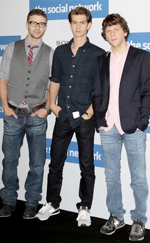 Justin Timberlake, Andrew Garfield, Jesse Eisenberg