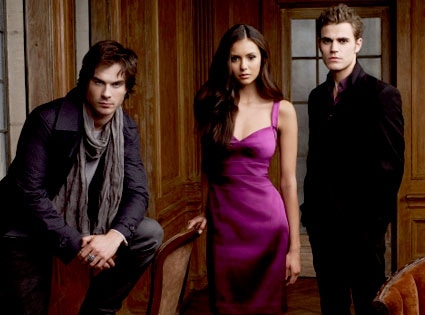 Elena Dobrev, Paul Wesley, Ian Somerhalder, The Vampire Diaries