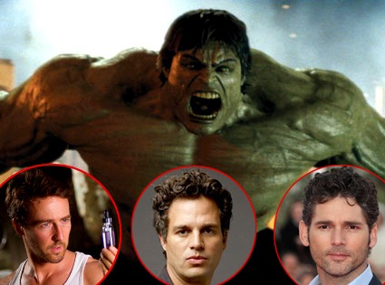 Ed Norton, The Incredible Hulk, Eric Bana, Mark Ruffalo