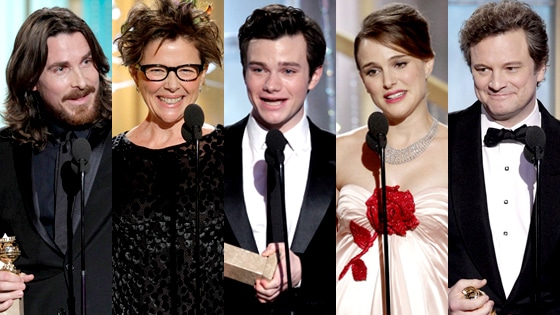 Christian Bale, Annette Bening, Chris Colfer, Natalie Portman, Colin Firth