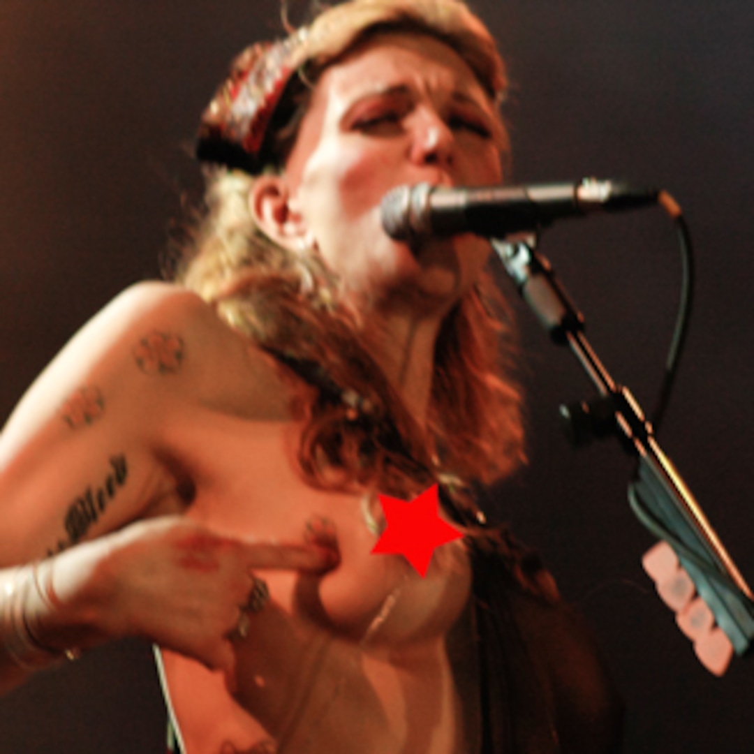 Cover Your Eye Holes! Courtney Love Takes Off Her Top in Brazil - E! Online