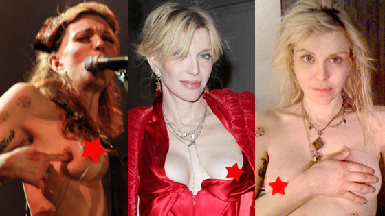 1 Courtney Love From Top 10 Wardrobe Malfunctions Of 2011 E Online